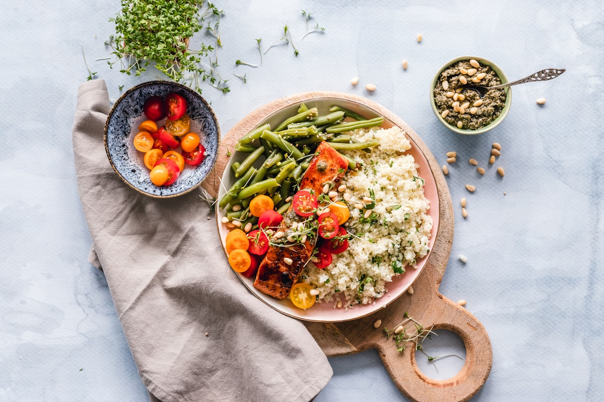 Whole grains paired with legumes for complete protein
